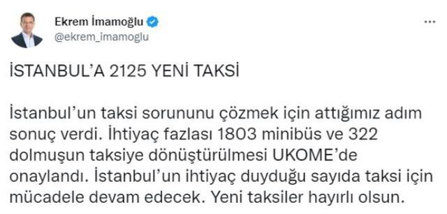 Son Dakika: İstanbul'da 1803 minibüs ve 322 dolmuşun taksiye dönüştürülmesi onaylandı