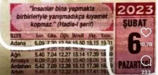 28 Şubat'ta deprem mi olacak? 28 Şubat 2023 ne olacak? (İnfitar 19. Ayet)