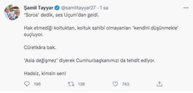 AK Partili Şamil Tayyar ile Mehmet Uçum birbirine girdi: Hadsiz kimsin sen