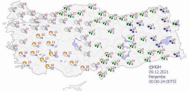 Meteoroloji 6 Aralık tarihli raporunu yayımladı! Çarşamba günü 12 ilde yoğun kar yağışı bekleniyor