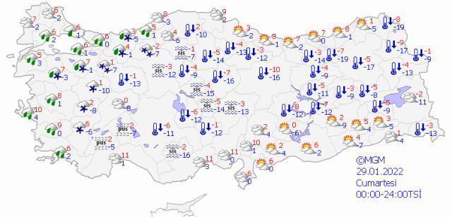 Meteoroloji'den 24 il için turuncu, 9 il için ise sarı kodlu uyarı