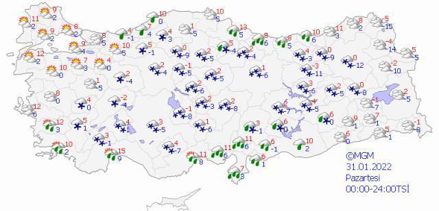 Meteoroloji'den 64 ile sarı kodlu uyarı