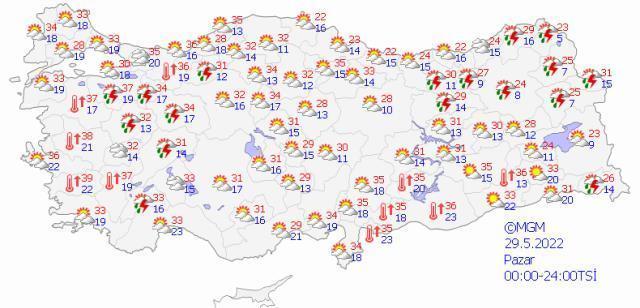 Bugüne dikkat! İstanbul'da sıcaklıklar 33 dereceyi aşacak, yurdun en sıcak şehri ise 40 dereceyle Aydın olacak