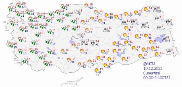 Bu hafta sonu yağmur var mı? Bu hafta sonu yağmur yağacak mı? Hafta sonu hava nasıl olacak? 10 - 11 Aralık hava durumu!