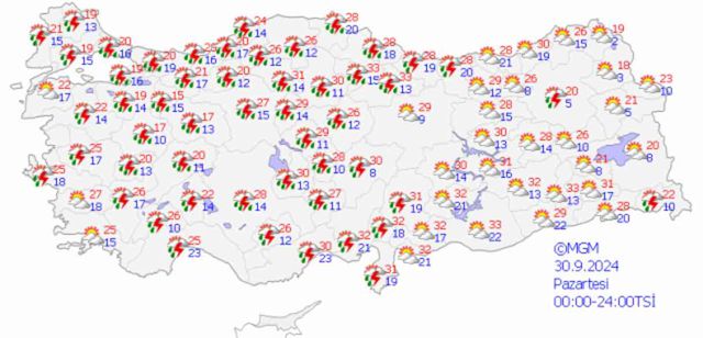 30 Eylül Hava durumu | İstanbul günlük ve 5 günlük hava durumu tahmini! İstanbul'da hava nasıl olacak?
