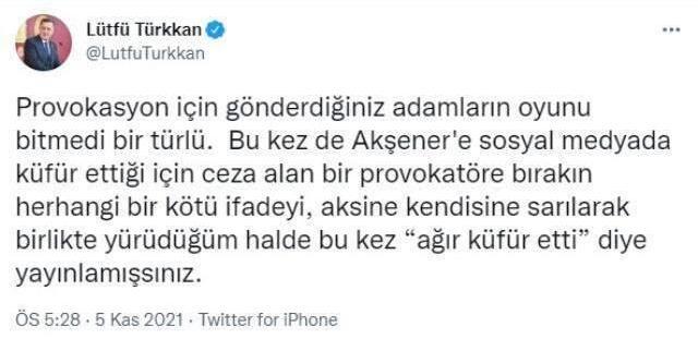 Ettiği küfür kameralara yansıyan İYİ Partili Lütfü Türkkan, sinkaflı sözlerini inkar edip vatandaşı suçladı