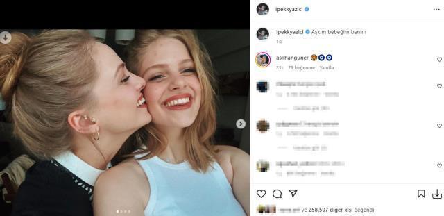 Oyuncu İpek Filiz Yazıcı, kendisine ikizi kadar benzeyen kız kardeşiyle art arda pozlarını paylaştı