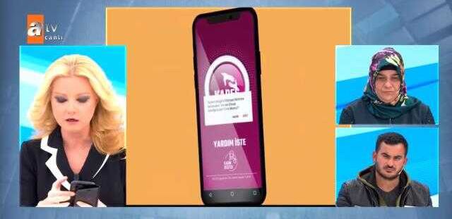 Telefonundaki KADES uygulamasını gösteren Müge Anlı, kadın seyircilere seslendi: Telefonunuza indirin