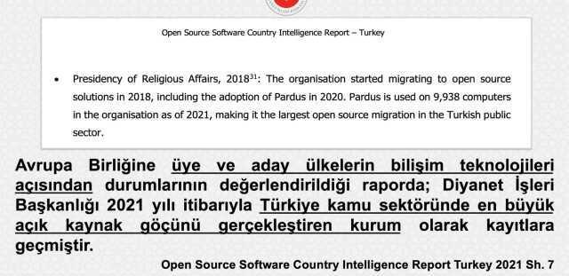 Kamuda Açık Kaynak Kodlu Yazılım Kullanımı Genelgesi ve Diyanet İşleri Başkanlığı'nın Öncülüğü