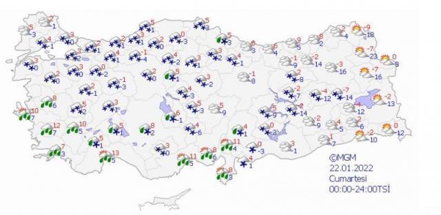 Meteoroloji 7 günlük hava raporunu yayımladı! İstanbul dahil birçok ilde kar yağışı günlerce sürecek