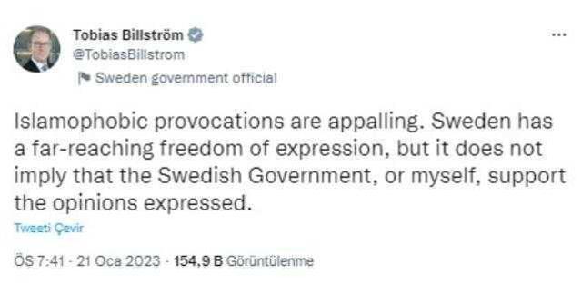 Kur'an-ı Kerim yakılmasına dünya sessiz kalmadı! En dikkat çeken tepki İsveçli bakandan geldi