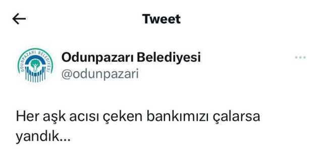 Ayrıldığı sevgilisiyle son kez oturduğu bankı çaldı