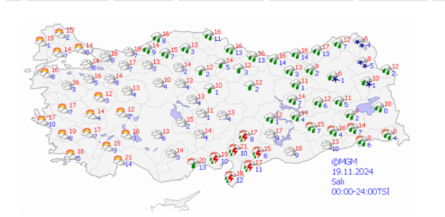 19 Kasım Ankara hava durumu | Ankara hava nasıl olacak? Ankara günlük ve 5 günlük hava durumu tahmini!