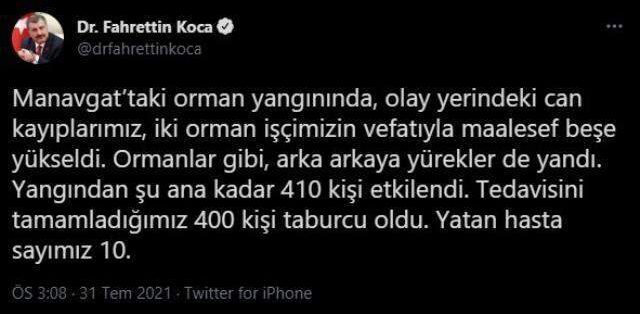 Son Dakika: Manavgat'taki orman yangınında hayatını kaybedenlerin sayısı 5'e yükseldi