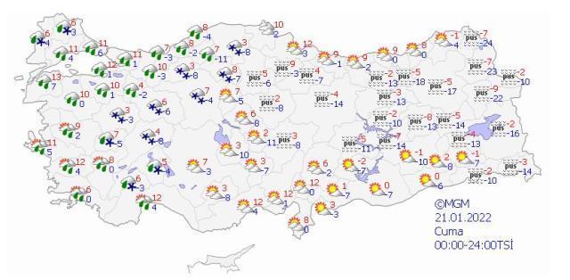 Meteoroloji'den 19 ile kuvvetli kar yağışı uyarısı
