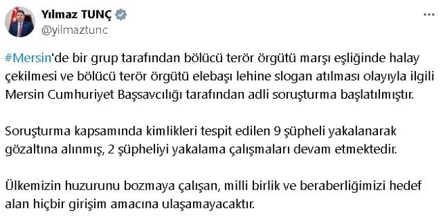 'Terör halayı çekenlere gözaltı! 9 şüpheli kıskıvrak yakalandı