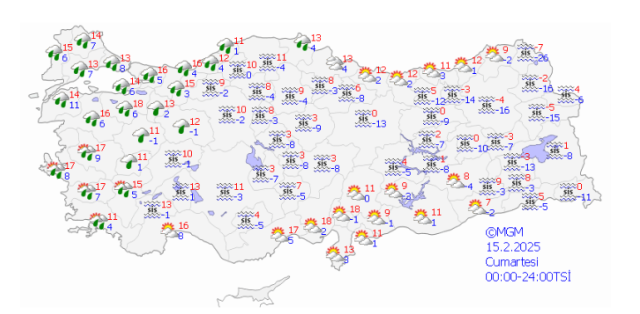 Hafta sonu hava nasıl olacak? 15 Şubat hava durumu tahminleri!