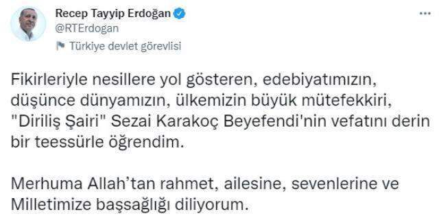 Son Dakika: Ünlü şair Sezai Karakoç hayatını kaybetti
