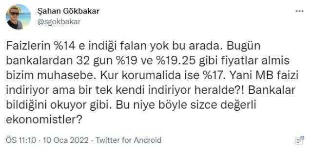Şahan Gökbakar, Merkez Bankası'nın kararına rağmen bankaların faizi indirmemesine isyan etti