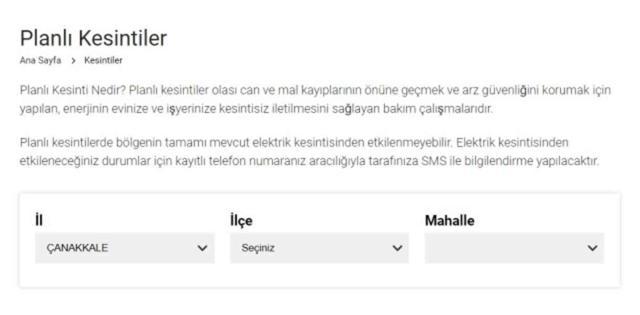 Çanakkale elektrik kesintisi! 12-13 Eylül UEDAŞ elektrik kesintisi ne zaman bitecek?