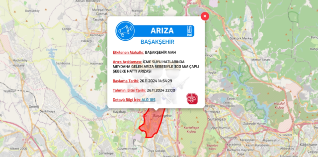 İstanbul İSKİ su kesintisi! 26-27 Kasım Kağıthane, Güngören, Başakşehir su kesintisi listesi! Sular ne zaman gelecek?