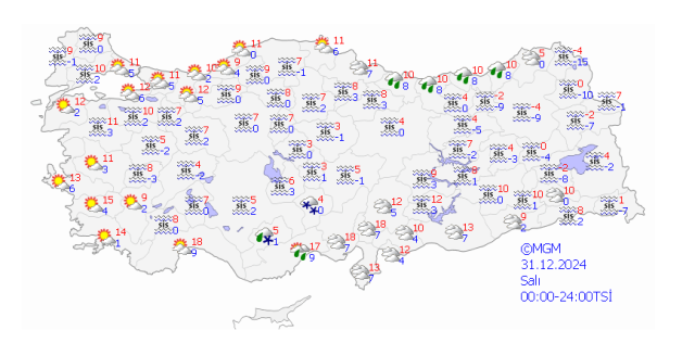 31 Aralık Ankara hava durumu | Ankara'da hava nasıl olacak? Ankara günlük ve 5 günlük hava durumu