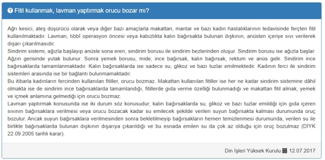 Fitil orucu bozar mı?