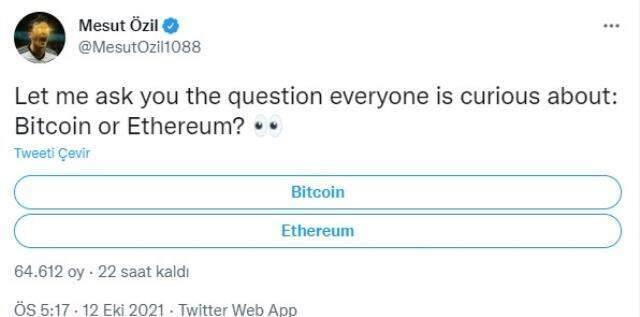 Mesut Özil herkesin merak ettiği soruyu sordu! Paylaştığı oylamaya katılım çığ gibi