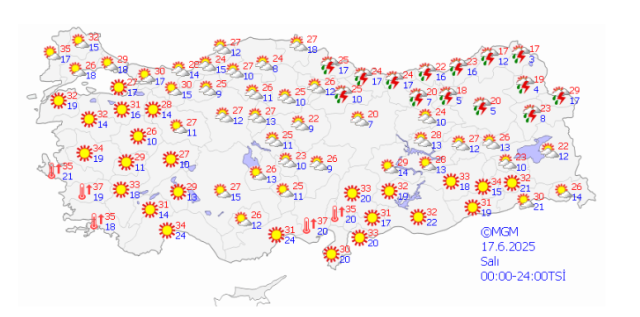 Ordu'da denize girmek yasak mı? Ordu hava durumu 17-18 Haziran 2025 Ordu'da hava nasıl olacak?