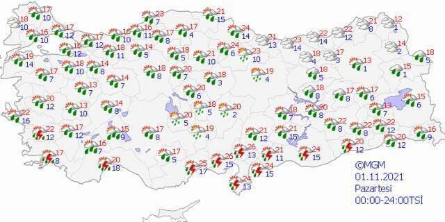 Meteoroloji 'Şimdiden hazırlanın' diyerek uyardı! Şiddetli sağanak pazartesi sabah başlıyor, 3 gün sürecek