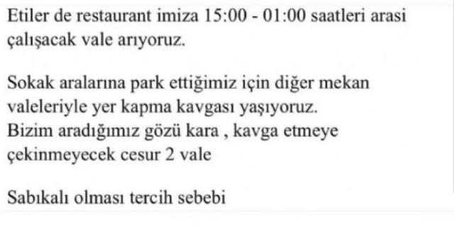 Etiler'deki restoranın verdiği iş ilanı olay yarattı! Tıklayan anında geri kapatıyor
