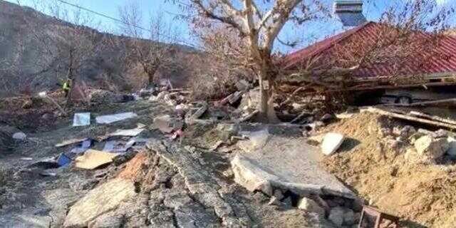 Deprem bölgesi Malatya'da, heyelan bir mezrayı yuttu