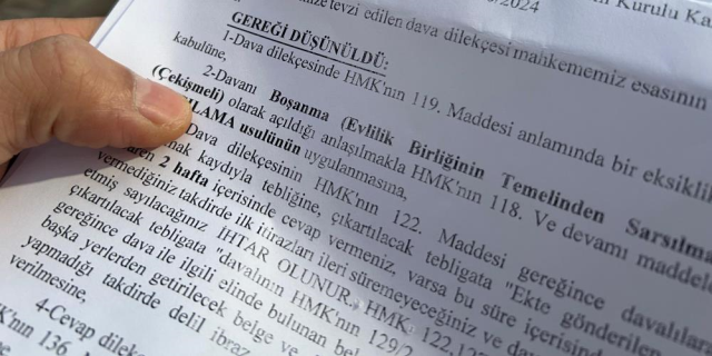 Hiç evlenmemiş adama 'boşanma davası' tebligatı gönderildi