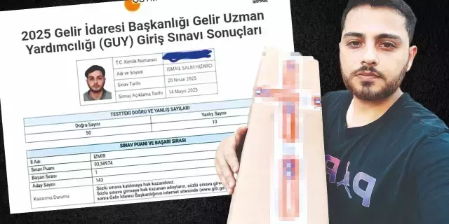KPSS birincisi genç kuryelik yaparken
