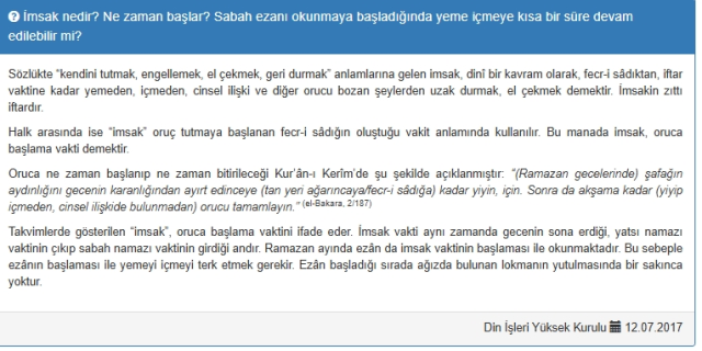 Sahurda ezan okunurken su içilir mi?