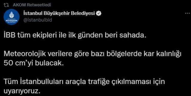 İstanbul'u esir alacak fırtına sınıra dayandı, İBB'den bir uyarı daha geldi: Kar kalınlığı 50 cm'i bulabilir