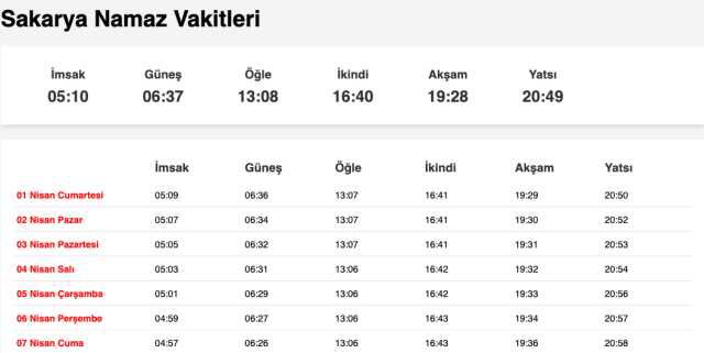 Tekirdağ, Sakarya, Yalova akşam ezanı saat kaçta? 31 Mart Tekirdağ, Sakarya, Yalova ezan vakitleri! Tekirdağ, Sakarya, Yalova iftar ne zaman?