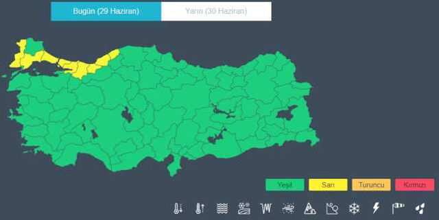 Meteoroloji'den 8 kente kuvvetli yağış uyarısı