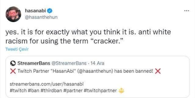 Dünyaca ünlü Türk Twitch yayıncısı yayında kullandığı kelime yüzünden banlandı