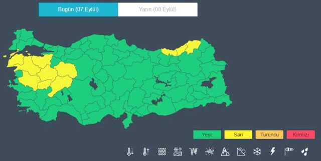 Sel ve su baskını uyarısı! Meteoroloji'den 11 için sarı kodlu alarm