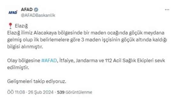 Elazığ maden çökmesinde son durum nedir? Elazığ maden çökmesinde kaç ölü, kaç yaralı var?