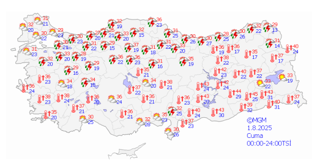 ANKARA HAVA DURUMU || 1 Ağustos Cuma Ankara'da hava nasıl? Ankara günlük ve 5 günlük hava durumu tahmini!