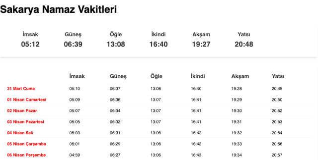Tekirdağ, Sakarya, Yalova sahur ne zaman, saat kaçta? 31 Mart Tekirdağ, Sakarya, Yalova imsak vakti! Tekirdağ, Sakarya, Yalova sabah ezanı saat kaçta?