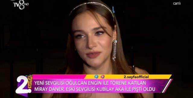 Eski sevgili Kubilay Aka ve Miray Daner, ödül töreninde pişti oldu