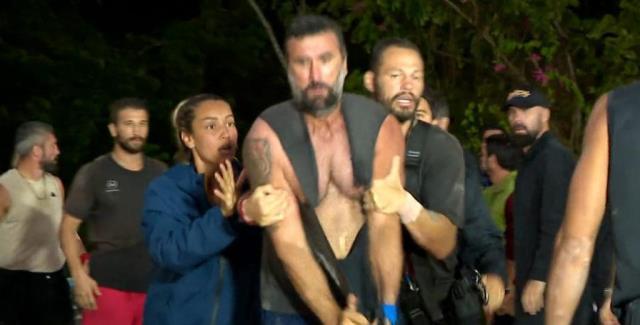 Survivor All Star'da Hikmet ve Yunus Emre arasındaki kavganın görüntüleri ortaya çıktı