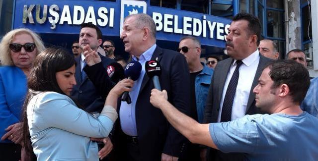 Ümit Özdağ'ı Aydın'da çileden çıkaran soru! Muhabirlerin sözünü yarıda kesip şehirden ayrıldı