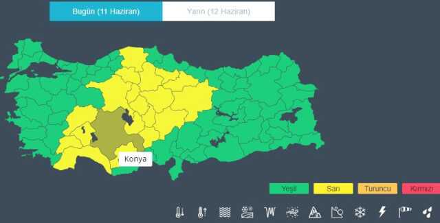 Aman dikkat! Meteoroloji'den 20 kent için 'sarı' kodlu uyarı
