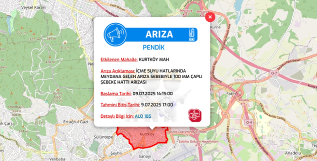 İstanbul PENDİK su kesintisi! 9-10 Temmuz İSKİ Pendik su kesintisi ne zaman bitecek, sular ne zaman gelecek?