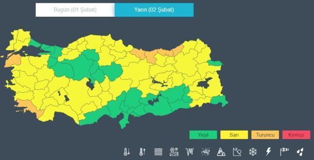 Dışarı çıkacaklar dikkat! Meteoroloji'den 56 ile sarı ve turuncu kodlu uyarı