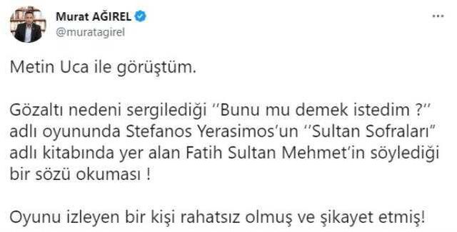 Metin Uca ne dedi? Metin Uca olayı nedir?